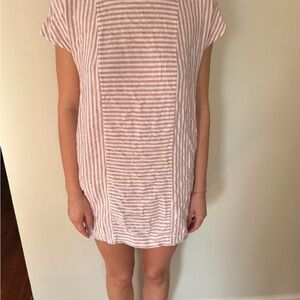 Madewell Pink and White Striped Top